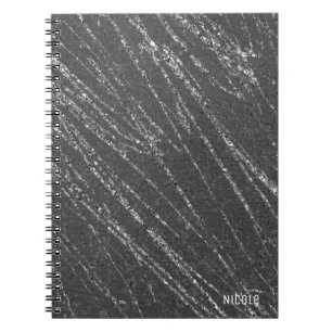 Cuaderno Diseñador de rayas de mármol de cristal moderno gr
