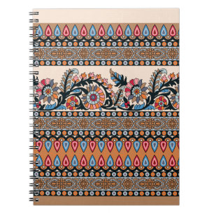 Cuaderno Diseñador tradicional de fronteras mogol, sin inco