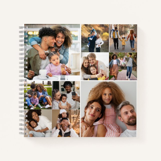 Cuaderno Diseñar su propio Collage de fotos de 10 (Anverso)