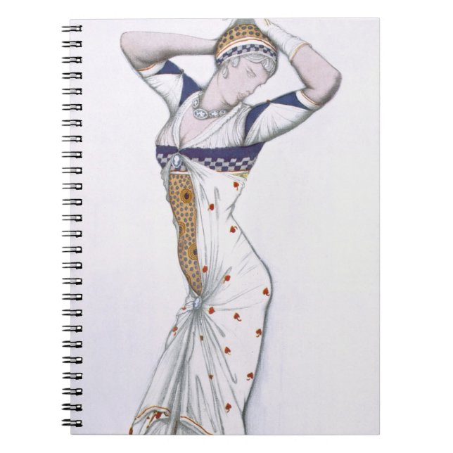 Cuaderno Diseñe de una fantasía de Costume moderno, 1912 (Frente)