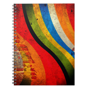 Cuaderno Diseño a rayas artísticas