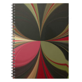 Cuaderno Diseño abstracto con líneas flotantes Imprimir art