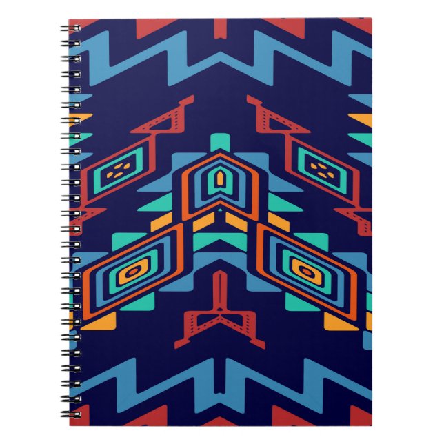 Cuaderno Diseño abstracto de formas distorsionadas (Frente)