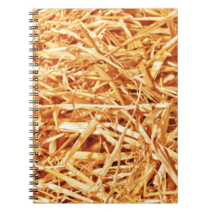 Cuaderno Diseño abstracto de paja