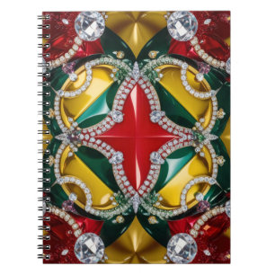 Cuaderno Diseño abstracto de portátiles con colores de Los 