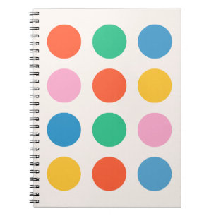 Cuaderno Diseño abstracto de puntos Bauhaus