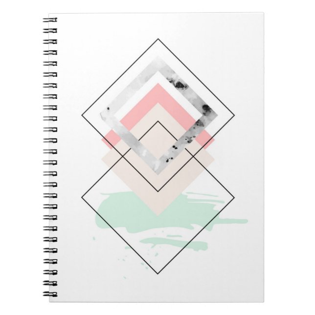 Cuaderno Diseño abstracto geométrico (Frente)
