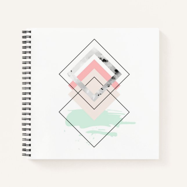 Cuaderno Diseño abstracto geométrico (Anverso)