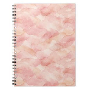 Cuaderno Diseño abstracto moderno de color rosa suave