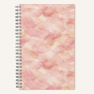 Cuaderno Diseño abstracto moderno de rosa suave