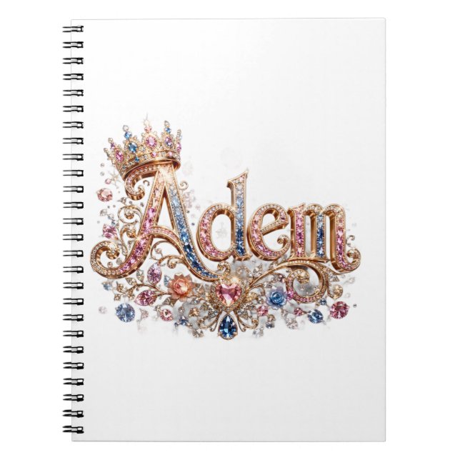 Cuaderno Diseño Adam de estilo real (Frente)