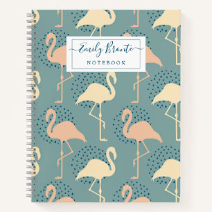 Cuaderno Diseño Art Decó Flamingo