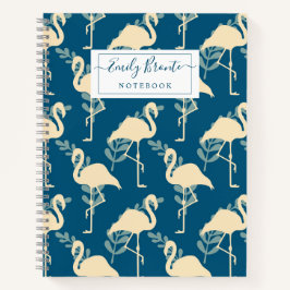 Cuaderno Diseño Art Decó inspirado en el azul Flamingo