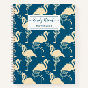 Cuaderno Diseño Art Decó inspirado en el azul Flamingo