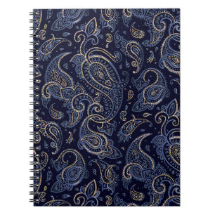 Cuaderno Diseño Art Nouveau de Denim Floral