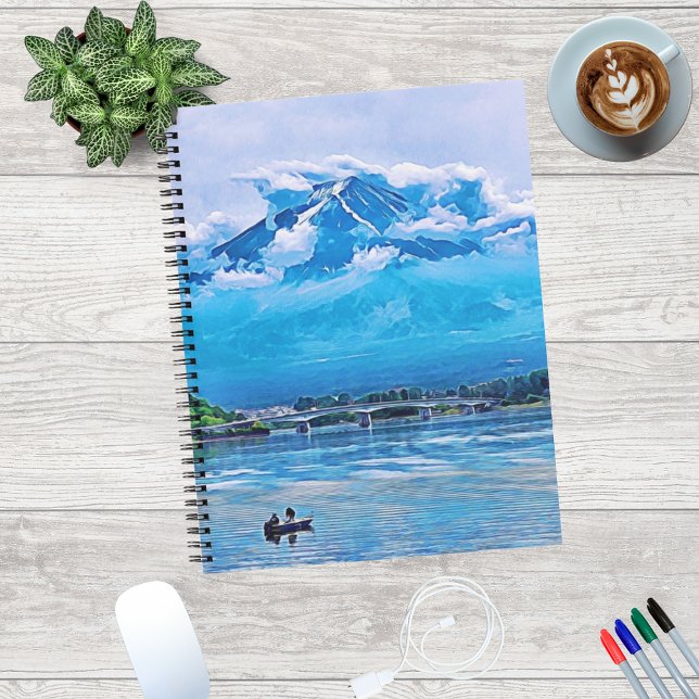 Cuaderno Diseño artístico japonés de acuarela pacífica (Subido por el creador)