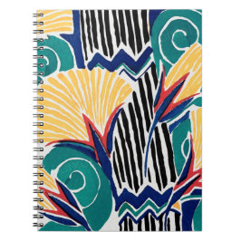 Cuaderno Diseño botánico Art Nouveau