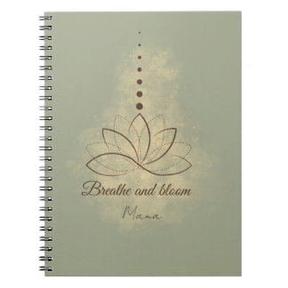 Cuaderno Diseño Breathe and Bloom Mama Lotus
