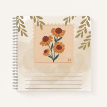 Diseño chic para amantes de sellos florales vintag