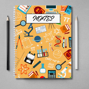 Cuaderno Diseño científico vibrante perfecto para clase y e