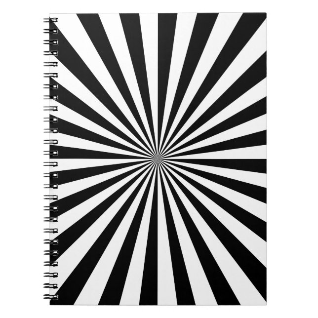 Cuaderno Diseño clásico de la rueda giratoria óptica (Frente)