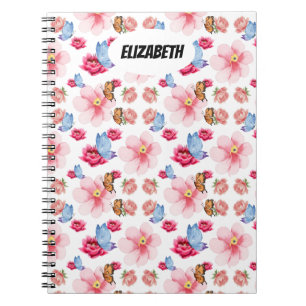 Cuaderno Diseño Colorido de Flor Silvestre