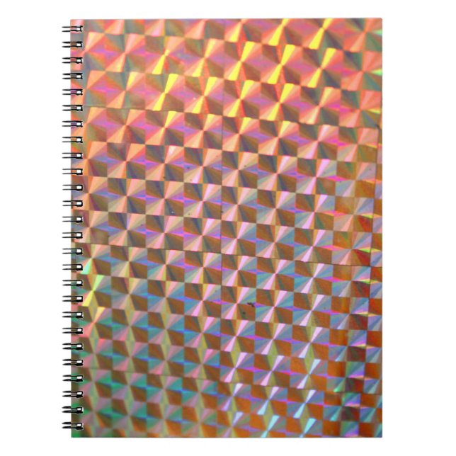Cuaderno diseño colorido de la fotografía metalizado (Frente)