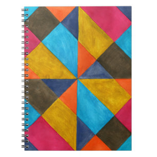 Cuaderno Diseño creativo abstracto de acuarela.