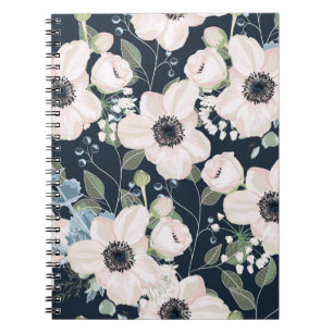 Cuaderno Diseño de acuarela floral sin patrón: g