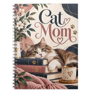 Cuaderno Diseño de amante de gatos madre de gato