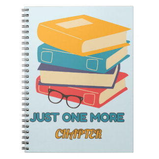Cuaderno Diseño de amante de libros de solo un capítulo más