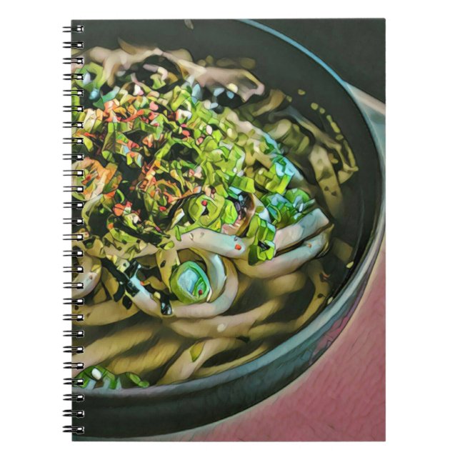 Cuaderno Diseño de amante de los fideos (Frente)