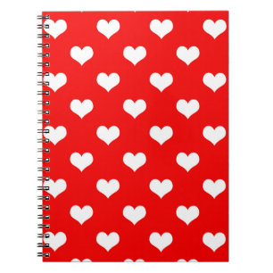 Cuaderno Diseño de amor de corazón rojo