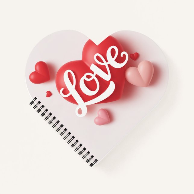 Cuaderno Diseño de Amor Romántico del Día de San Valentín E (Anverso)