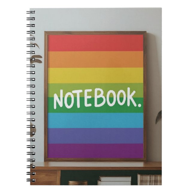 Cuaderno Diseño de arco iris (Frente)