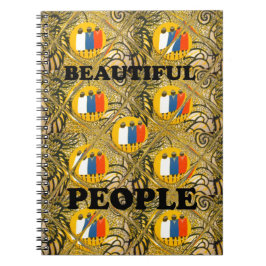 Cuaderno Diseño de Arte Africano Étnico Impreso: Gente Herm