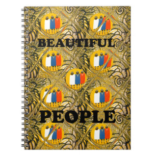 Cuaderno Diseño de Arte Africano Étnico Impreso: Gente Herm