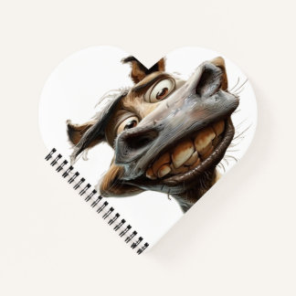 Cuaderno diseño de arte burro divertido
