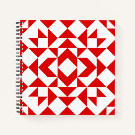 Cuaderno Diseño de Arte de Cuchillo Geométrico de Navidades