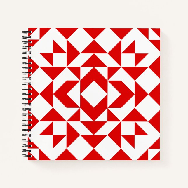 Cuaderno Diseño de Arte de Cuchillo Geométrico de Navidades (Anverso)