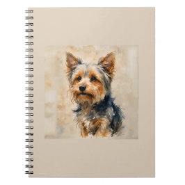 Cuaderno Diseño de arte de perro Terrier de Yorkshire
