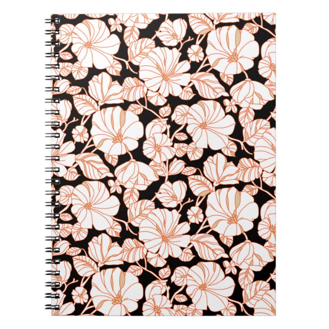Cuaderno diseño de arte floral (Frente)