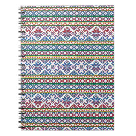 Cuaderno Diseño de arte folclórico multicolor tribal