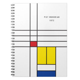 Cuaderno Diseño de Arte Moderno Minimalista De Stijl Mondri