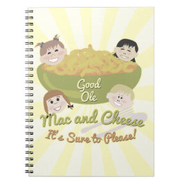 Cuaderno Diseño de arte retro para niños con macarrones con