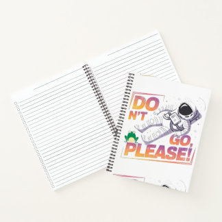 Cuaderno Diseño de Aventura Cósmica de Astronauta Flotando