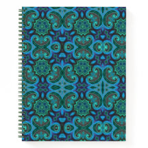 Diseño de baldosas azul profundo