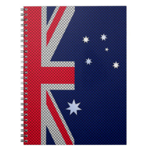 Cuaderno Diseño de bandera de Australia en un estilo cromad