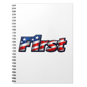 Cuaderno Diseño de bandera F1rst patriótica