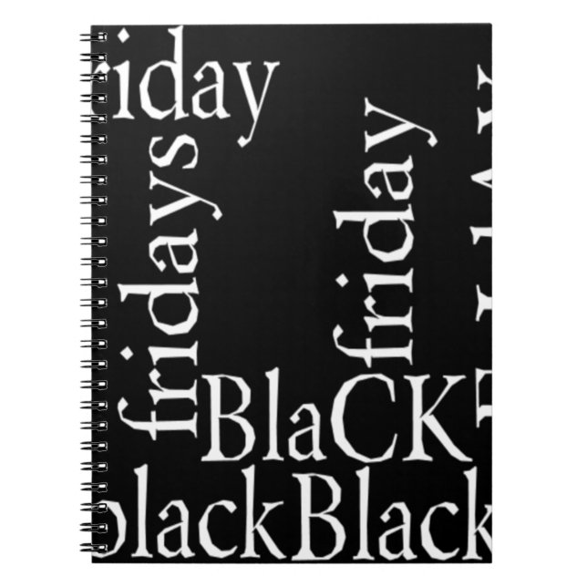 Cuaderno Diseño de Black Friday (Frente)